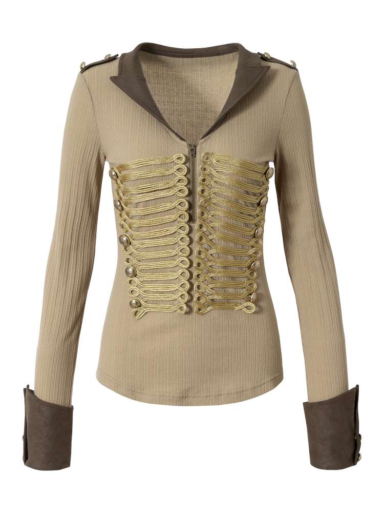 Vintage Punk Knight Slim Fit Shirt【s0000014652】