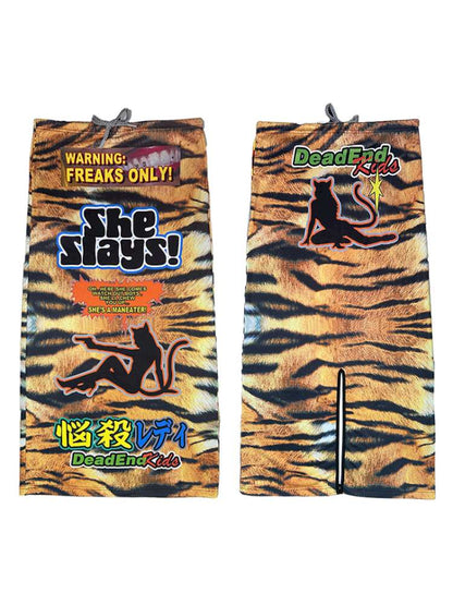 American Tiger Print Skirt Long Sweat Skirt【s0000014906】