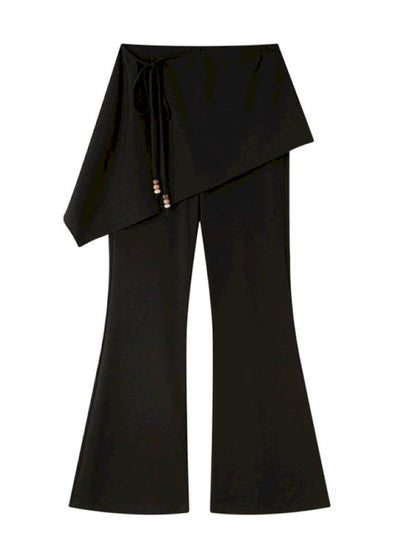 Beaded Drawstring Relaxed Fit Trousers【s0000014408】