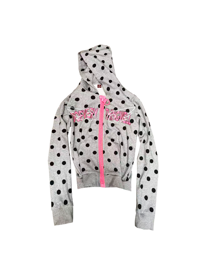 Angel Slogan Zipper Hooded Jacket【s0000018343】