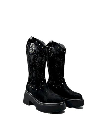 Thick Bottom Western Boots【s0000013764】