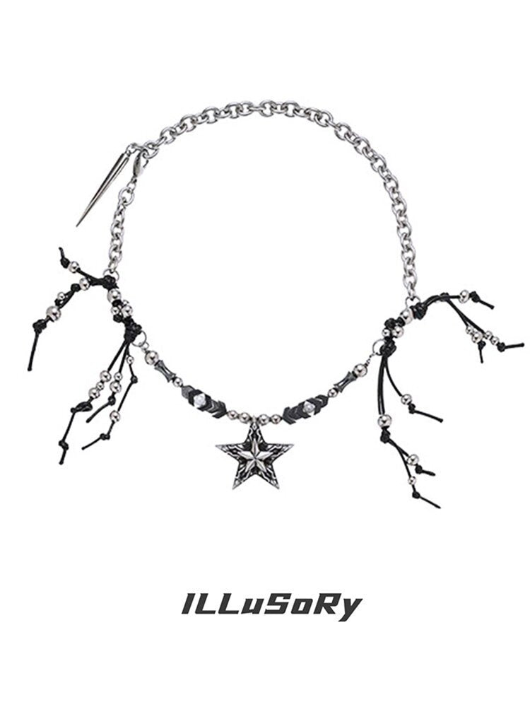 Handmade Beaded Punk Style Necklace【s0000018811】