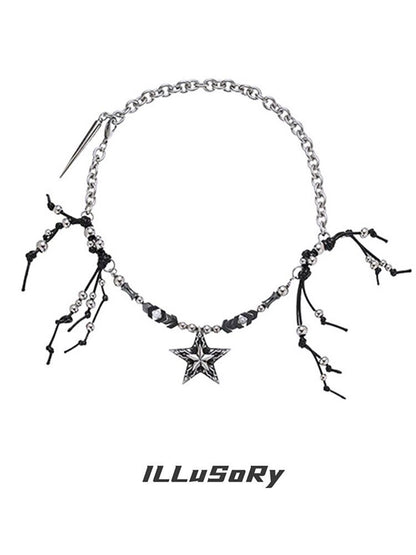 Handmade Beaded Punk Style Necklace【s0000018811】