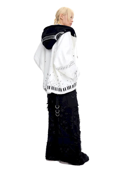 Headphones Embroidered Hoodie Jacket【s0000014098】