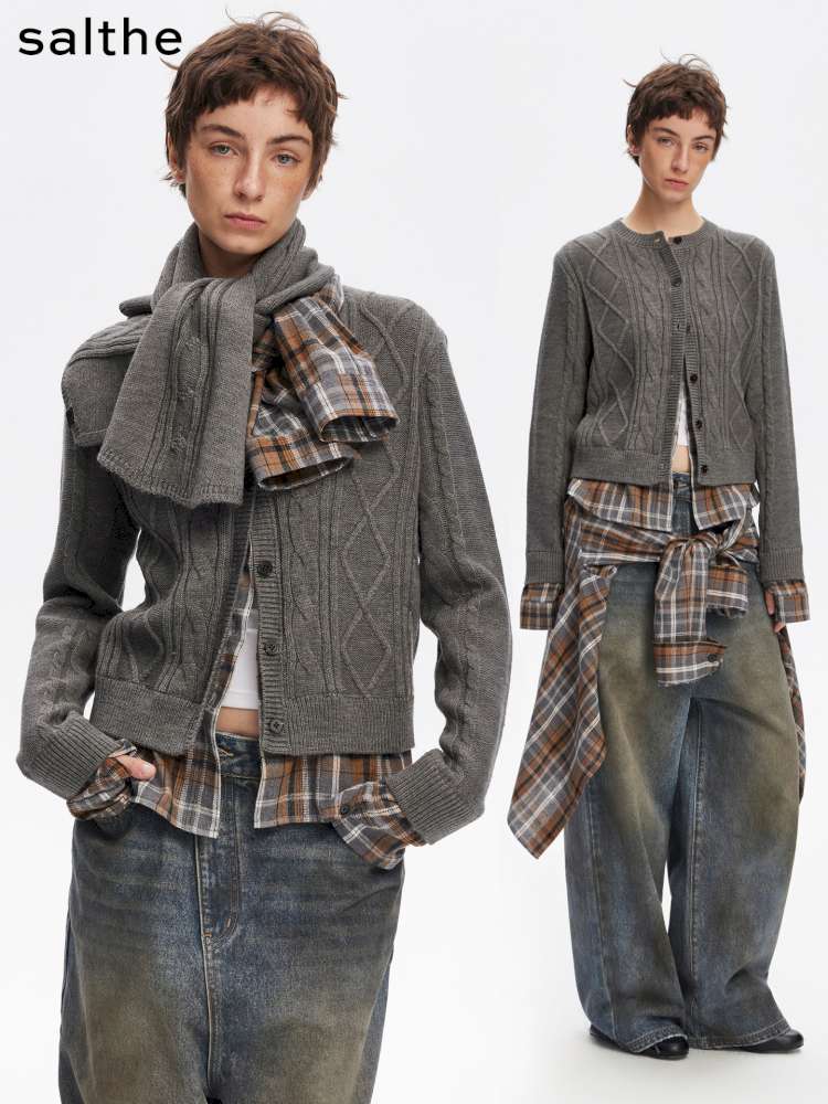 American Wool Twist Knit Sweater【s0000015057】