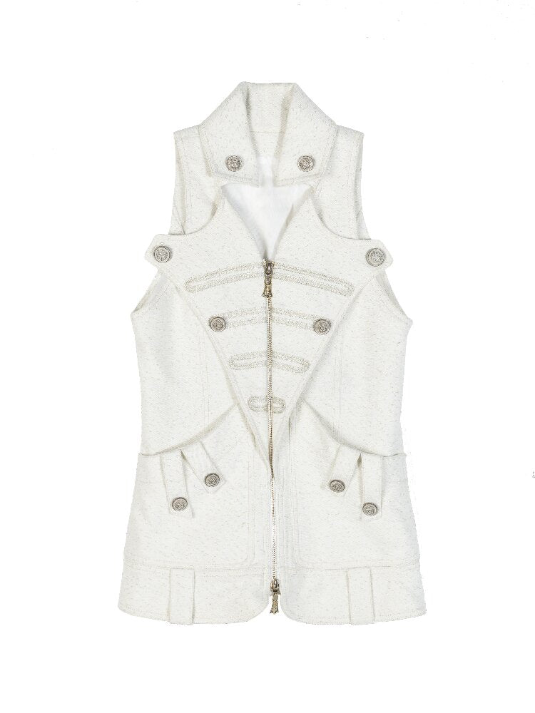 Sleeveless Halterneck Vest Shirt Top【s0000016885】