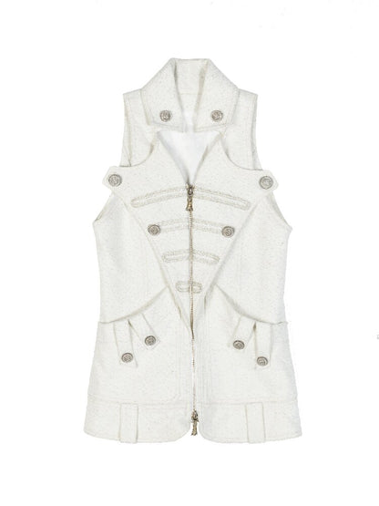 Sleeveless Halterneck Vest Shirt Top【s0000016885】