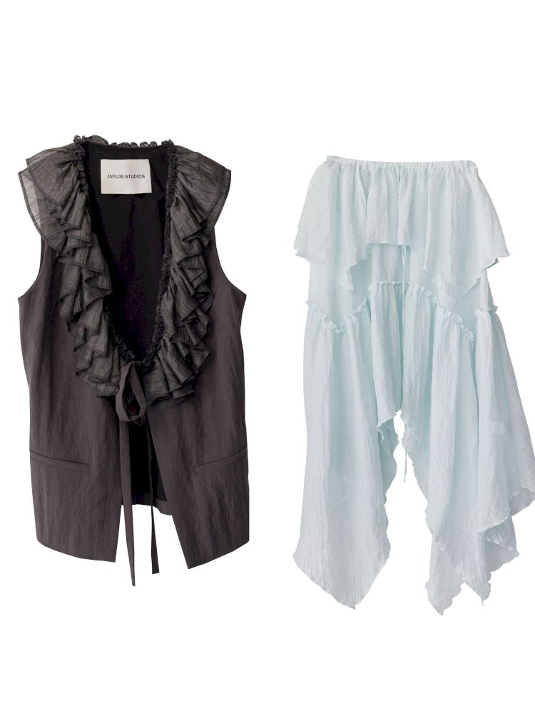Mambo Green Tank + Half Body Skirt【s0000013223】