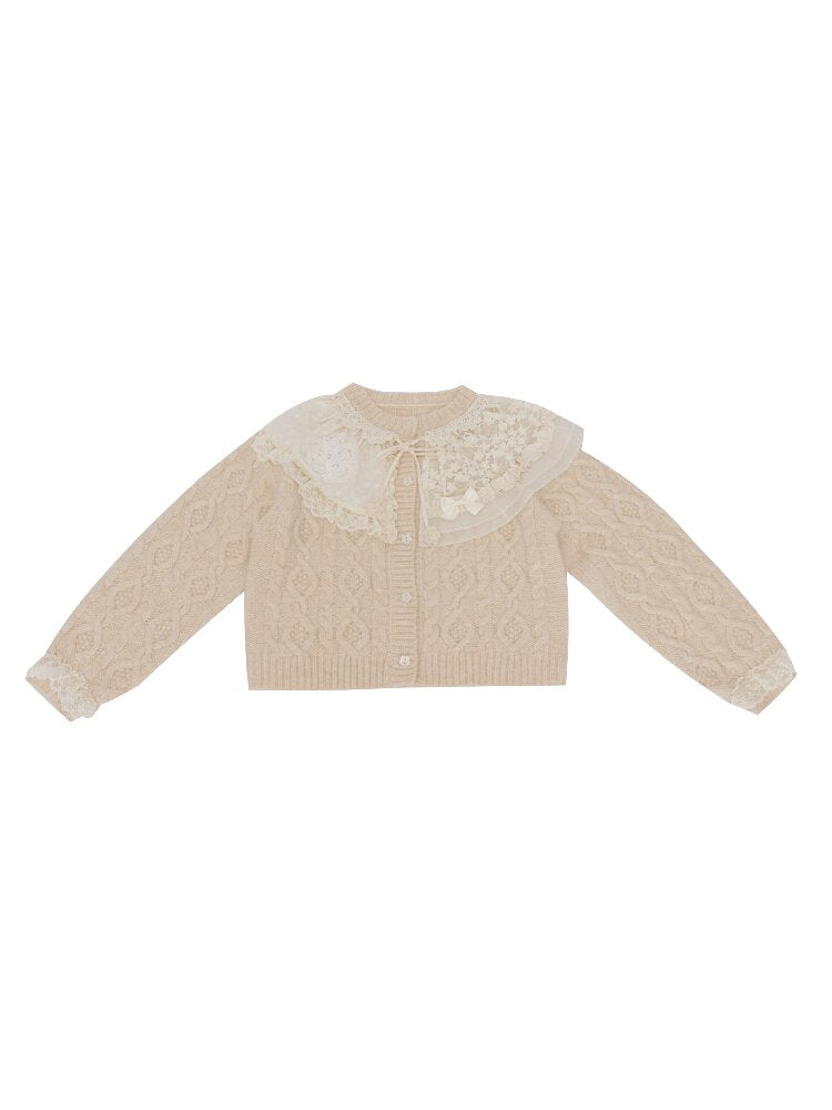 Handmade Lace Twist Knit Sweater【s0000016502】