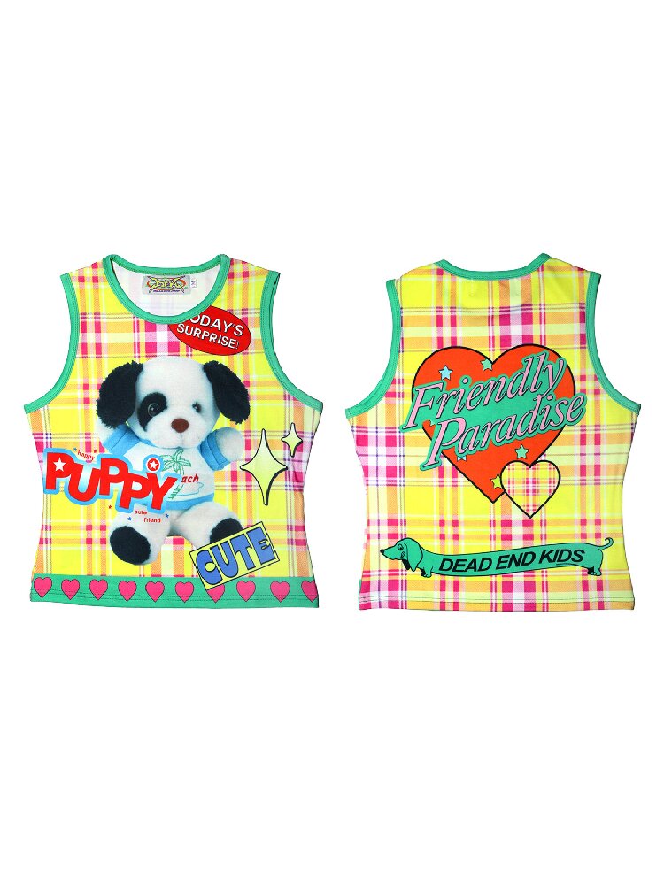 American Print Stretch Slim Vest【s0000016698】