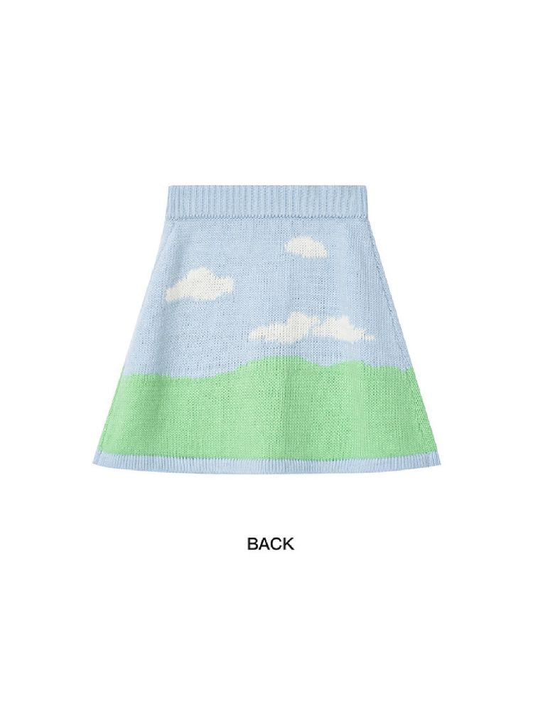 Illustration Sweater Half Skirt【s0000010986】