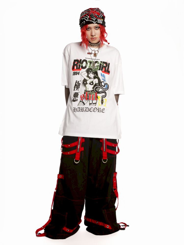 Street tide loose versatile multicolor T-shirt【s0000013601】
