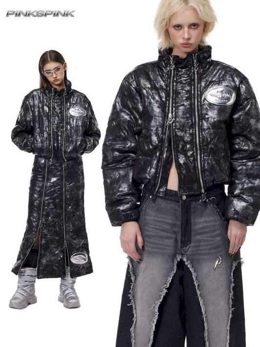 Silver Electric Moon Zipper Jacket【s0000015136】