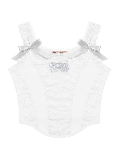 Lace Bow Tank Camisole【s0000012246】