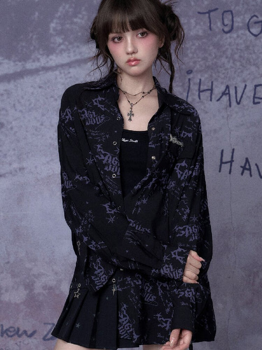 Printed Street Festival Shirt【s0000015761】