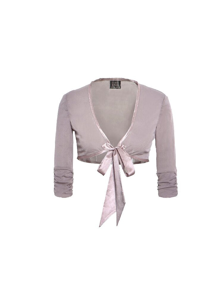 Acetate Mesh Bow Tie Cardigan【s0000017665】