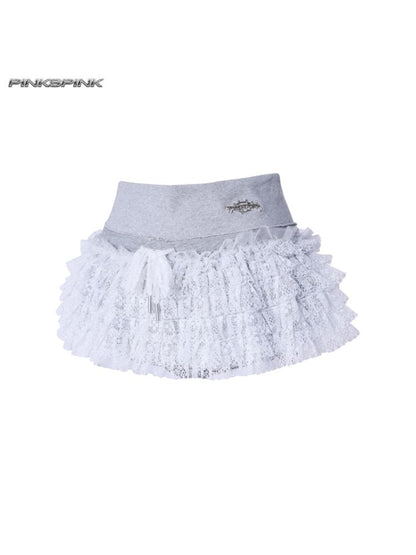 Punk ballet mini skirt【s0000012976】