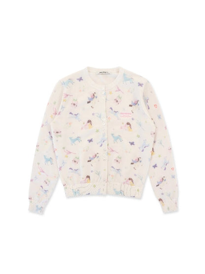 Horse Rabbit Floral Crew Cardigan【s0000016084】