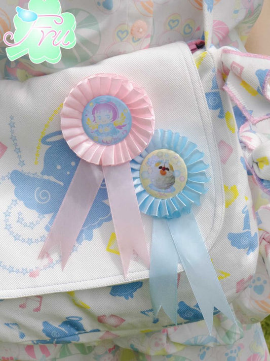 Fowl F Cowl Pink B ue 배지 핀 [S0000009087]