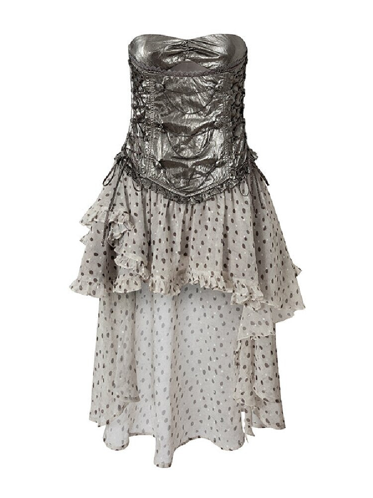 Punk Court Asymmetrical Dress【s0000017988】