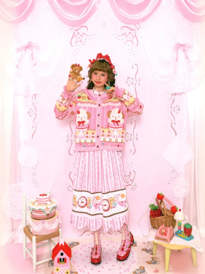 Sweet Pink Knit Cardigan Jacket【s0000014164】