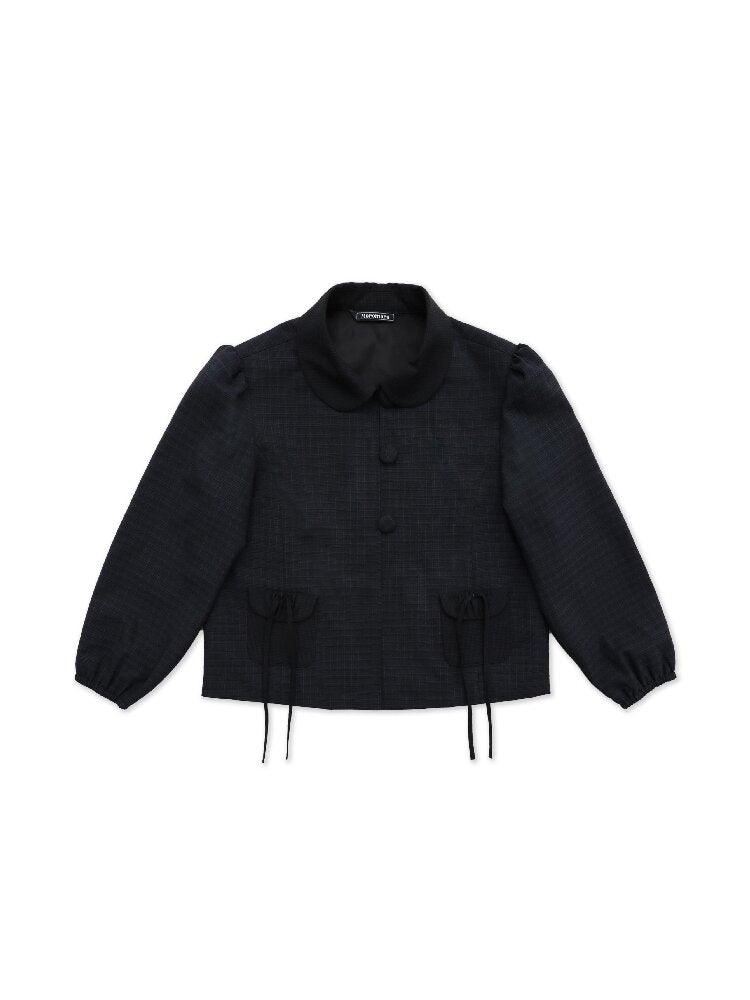 Wool Plaid Jacket Pleated Skirt【s0000017931】