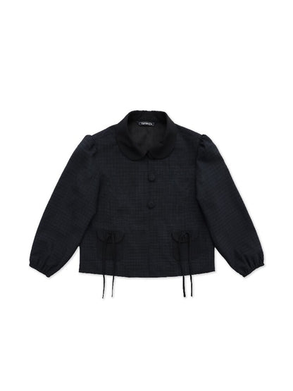 Wool Plaid Jacket Pleated Skirt【s0000017931】