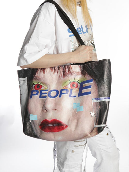 Dupont Paper Y2K Large Tote Bag【s0000016283】