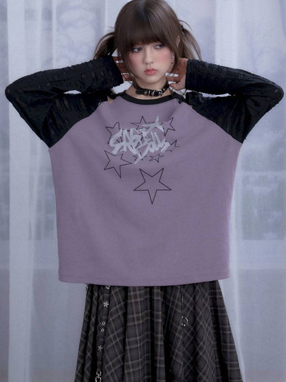 Raglan Sleeve Loose Fit T-Shirt【s0000014363】