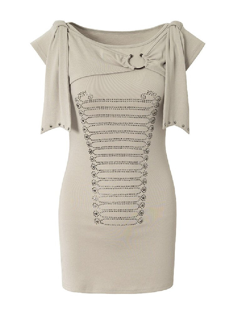 Vintage Court Knightly T-Shirt Dress【s0000017863】