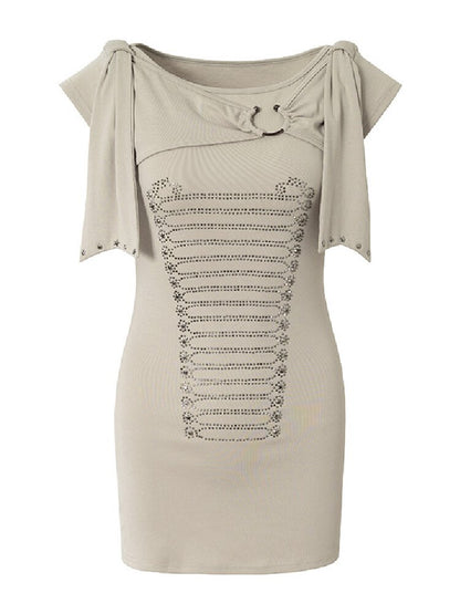 Vintage Court Knightly T-Shirt Dress【s0000017863】