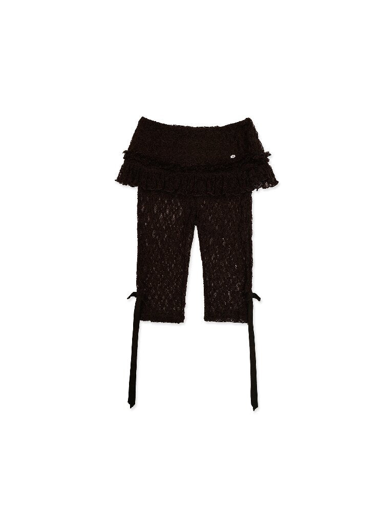 Fake Two Ruffled Lace Skirt Panties【s0000017909】