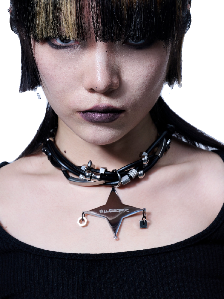 High-End Leather Beaded Necklace【s0000018832】