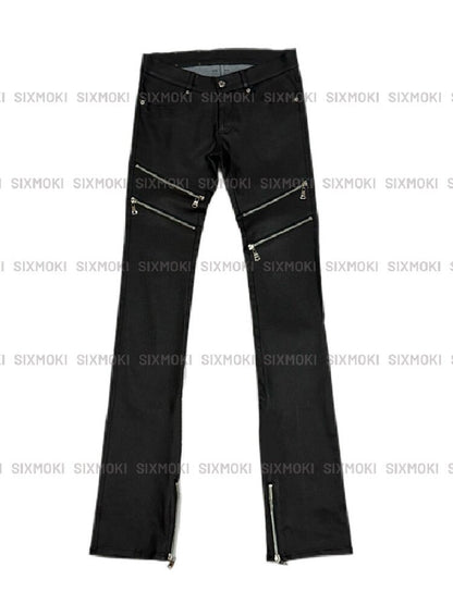 Coated Zip Stud Skinny Pants【s0000016943】