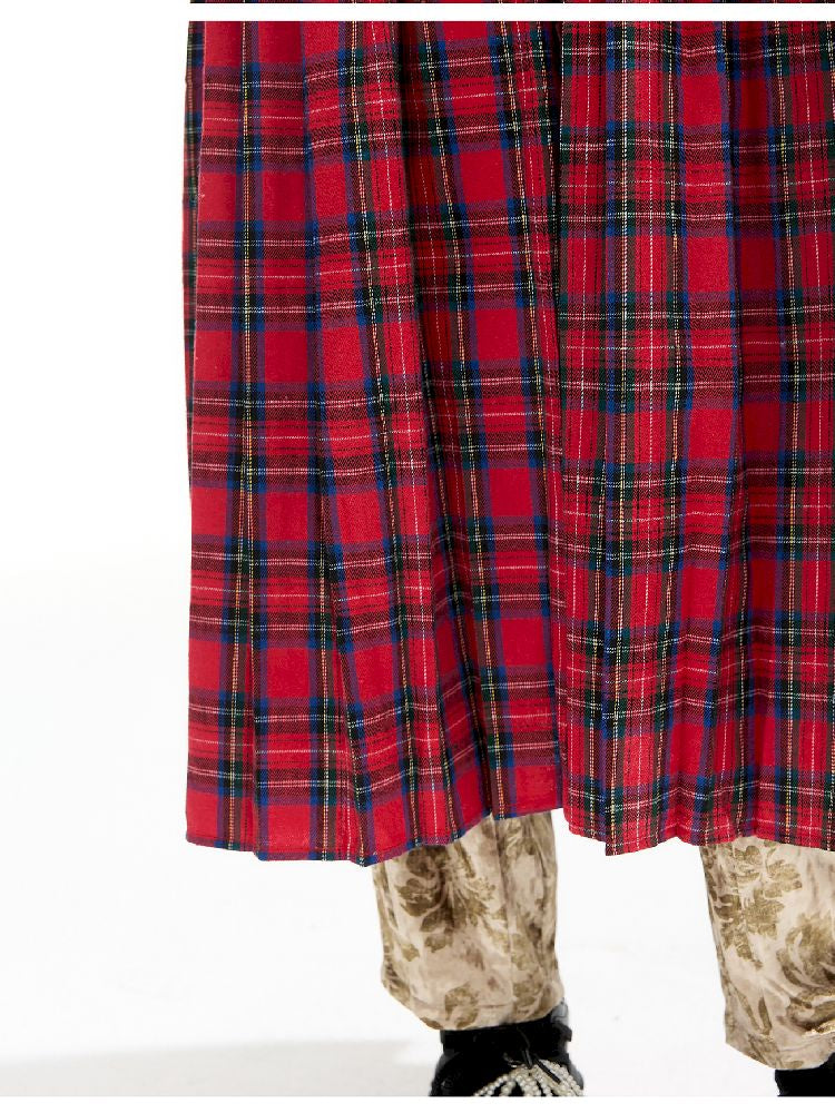 Plaid Denim Loose Trench Coat【s0000011319】