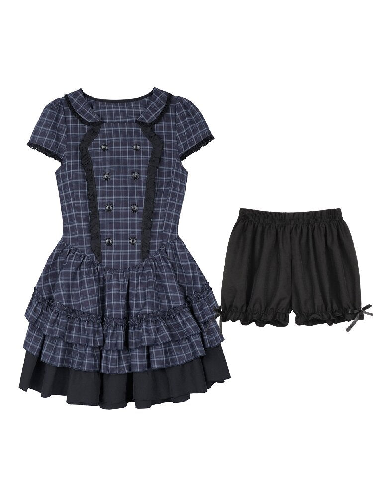 Lunar Eclipse Doll Breasted Dress【s0000017276】