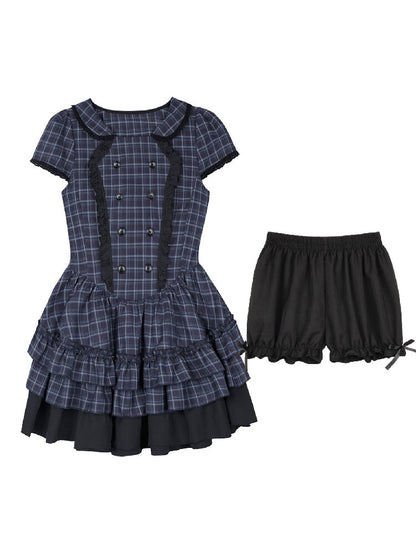 Lunar Eclipse Doll Breasted Dress【s0000017276】