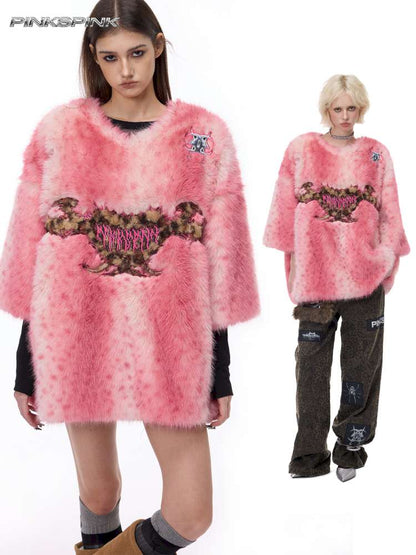 Thorn Leopard Embroidered Fur【s0000015128】