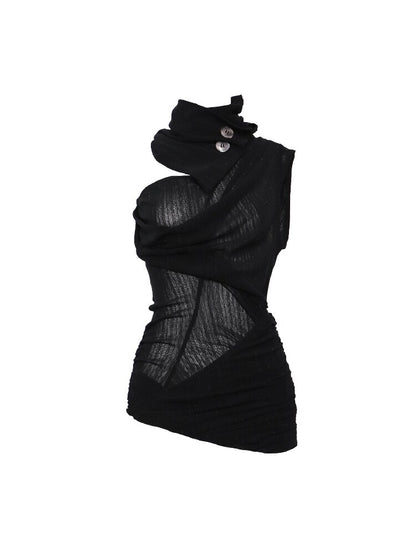 3-Color Deconstructed Knit Vest【s0000016065】