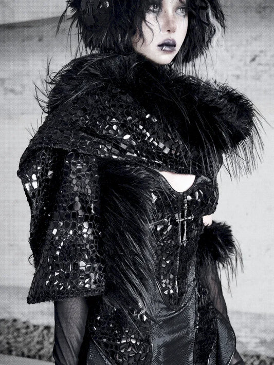 Long Fur Multi Wear Scarf【s0000011163】