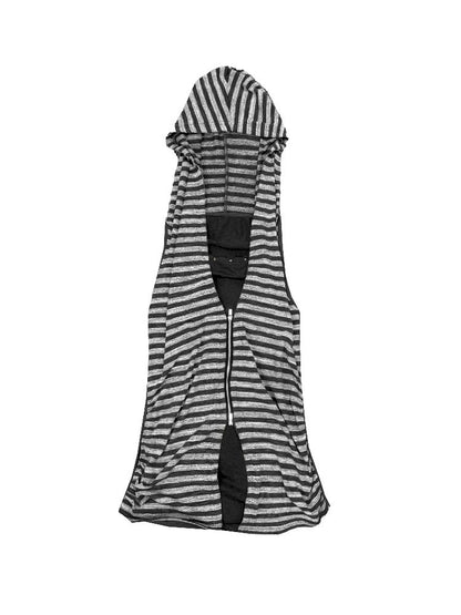 Hooded Zipper Versatile Tank T-shirt【s0000011838】