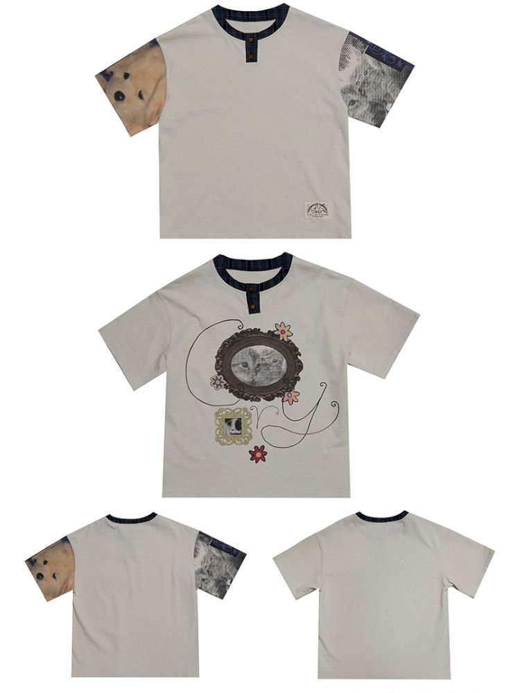 Fake two pieces T-shirt【s0000013511】