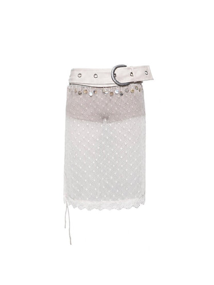 Detachable Polka Dot Tulle Skirt【s0000017668】