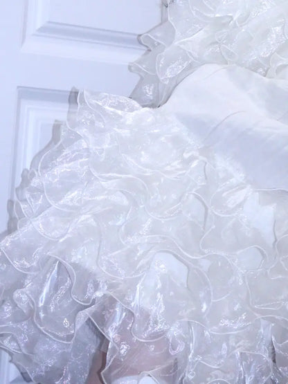 Apricot-Colored Design-Inspired Lace Skirt【s0000014344】