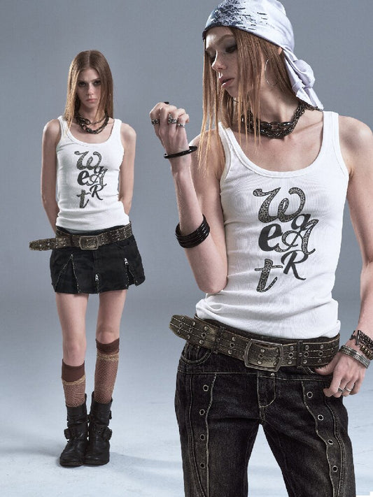 Leopard Print Pit Texture Vest【s0000016641】