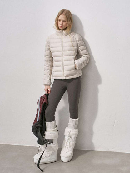 Quilted White Duck Down Jacket【s0000015234】