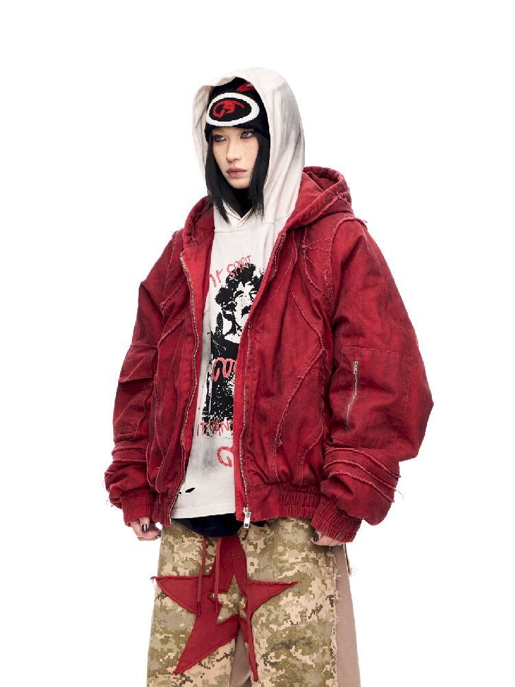 Raw Edge Short Cotton Jacket【s0000011355】