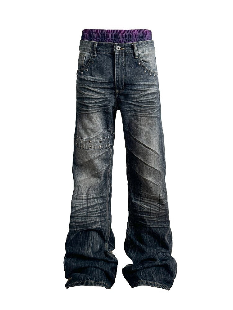 Plaid Double Waist Cut Off Jeans【s0000019271】