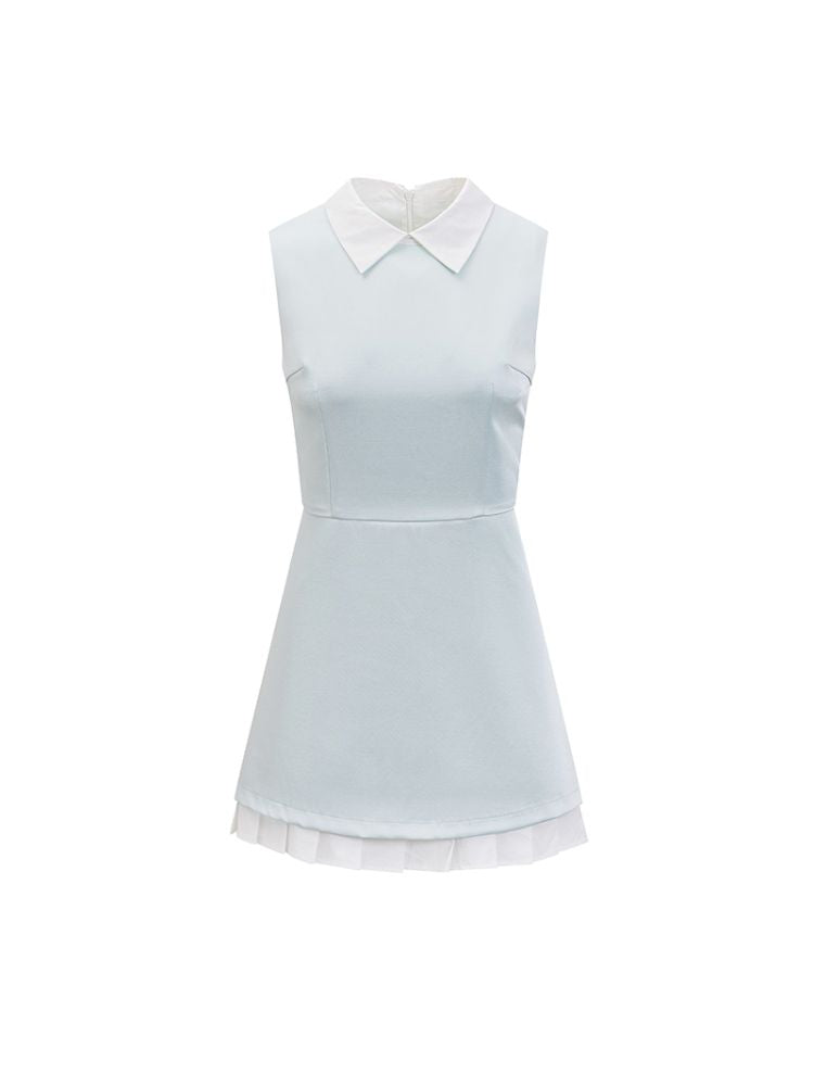 False Two Piece Hem Straight Dress【s0000013245】