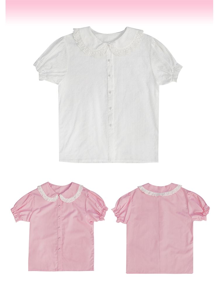 Short-sleeved cotton shirt【s0000012762】
